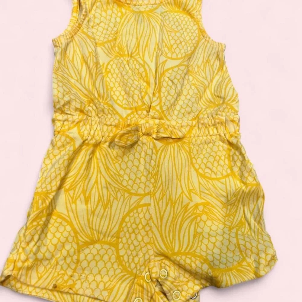 Carter-s baby girls Yellow Playsuit-romper, cotton, spring wear, 6m